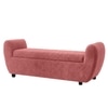 Redol Boucle 2 Seater Ottoman Bench with Storage  in Pink  Color