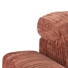 Gretta 1 Seater Fabric Sofa With Adjustable Headrestin Deep Russet Fabric