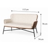 Noir Engineered Wood Lounge Chair in Multicolor Colour