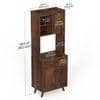 Serrenh Engineered Wood Kitchen Cabinet Rack In Brown Maple Finish