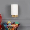 Eliante Modern Wall Lights Mild Steel & Glass Material Antique Gold & White Finish