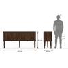 Mirasa Solid Wood Sideboard in Mango Walnut Finish