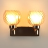 Eliante Modern Wall Lights Mild Steel & Glass Material Gold & Champaign Finish