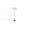 Drake White Cotton Shade Floor Lamp