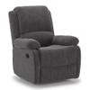 Lebowski Fabric One Seater Manual Recliner in Smoke Fabric Colour
