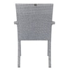 Canberra Wicker Table And Chair Set In Grey Dual Tone Finish