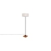 Earvin White Cotton Shade Floor Lamp