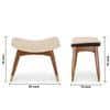 Zuno Seating Stool in Beige Color