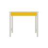 Mystica Kids Solid Wood Study Desk with Drawer in Ivory Mango Yellow Colour