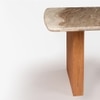 Hiro Solid Wood Dining Table Set in Grey Colour