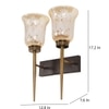 Eliante Modern Wall Lights Mild Steel, Glass & Glass Material Antique,Brown & Golden Finish
