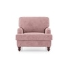 Ophelia 1 Seater Fabric Sofa In Desert Rose Colour