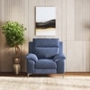 Emila 1 seater fabric sofa in Blue Colour