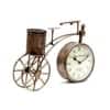 Desert Art Metal Handpainted Cycle Showpiece with Table Clock and Pen Stand