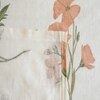 White Floral 400 TC Cotton Flat Single Bed Size Bedsheet With 2 Pillow Cover From Threads