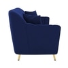 Rivo Velvet 3 Seater Sofa in Navy Blue Color