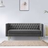 Caraven Fabric Sofa (Grey)