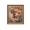 Artistry Brown Blackwoman Wooden Framed Canvas Wall Canvas Wall Prints Set of 1 Multicolor Matte