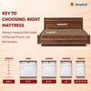 Sleepwell Star Gold, Medium Firm, Anti- Sag Tech 4 inch Single High Resilience (HR) Foam Mattress (L x W: 75 inch x 30 inch)