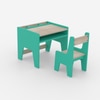 Topolino Toddler Activity Table & Chair in Teal