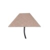 Elsa Beige Natural Fiber Floor Lamp with Black Iron Base