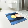 Luxe Home Blue Moon Design Rubber Doormat -(35x58 cm)
