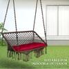 Swingzy Premium Large Double Seater Swing Chair with Cushion Brown