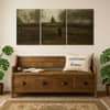 Truss Green Black Pieces Parsonage Garden Nuenen Canvas Canvas Wall Prints Set of 3 Multicolor Matte