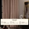 Stoa Paris Velvet Curtains for Door, Premium Dim-Out Curtain for Pack of 1, Date Night - Parisian Blush