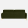 Monly Velvet 3 Seater Sofa Olive Green Color