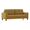 Verona Essential 3 Seater Fabric Sofa In Ochre