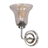 Devansh Steel Electric Wall Light in Steel Colour with Transparent Shade Count of 1 Light