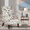 Ezra Solid Wood Accent Chair in Multicolor Colour