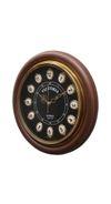 16" Black Dile Victoria Wall Clock