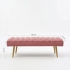 Mallow Metal Bench in Pink Finish