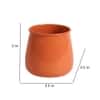 Glossy Flower Pot Single In Orange Colour