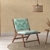 Maureen Rest chair -Finish - Teak,Fabric- Chitra Velvet-Mint
