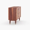 Rattan Sheesham Wood Sideboard In Honey Oak  Finish