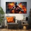 The Castle Decor Sports Art Wall Painting Wooden Framed Digital Painting 27x48 Inch (Style 9)