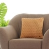 Kelly Knit Mustard Cotton Cushion Cover 16X16 Inches