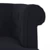 Bardot Lounge Chair in Deep Blue Velvet Colour