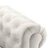 Winchester 1 Seater Half Leather Sofa in White Colour