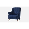 Joplin Solid Wood Accent Chair in Navy Blue Colour