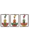 Desert Art Metal Handpainted Musician Wall Hanging Set of 3