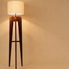 Jet Beige Jute Floor Lamp with Beige Jute Base