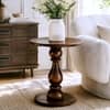 Amber Spindle Accent Sofa Peg Table