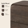 Olen Solid Wood Bedside Table In Danish Walnut Finish