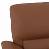 Bernice Two Seater Leatherette Recliner in Tan Colour