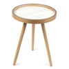 Marwood Round Table Large by De Maison Decor in Classical Design in White Finish