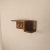 Preston Wooden Wall Shelf Organiser With Key Holders